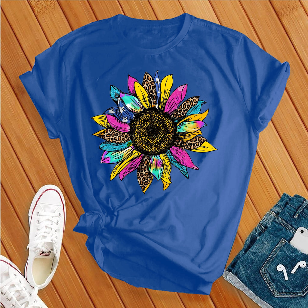 Colorful Sunflower Cute T-Shirt T-Shirt tshirts.com True Royal S 