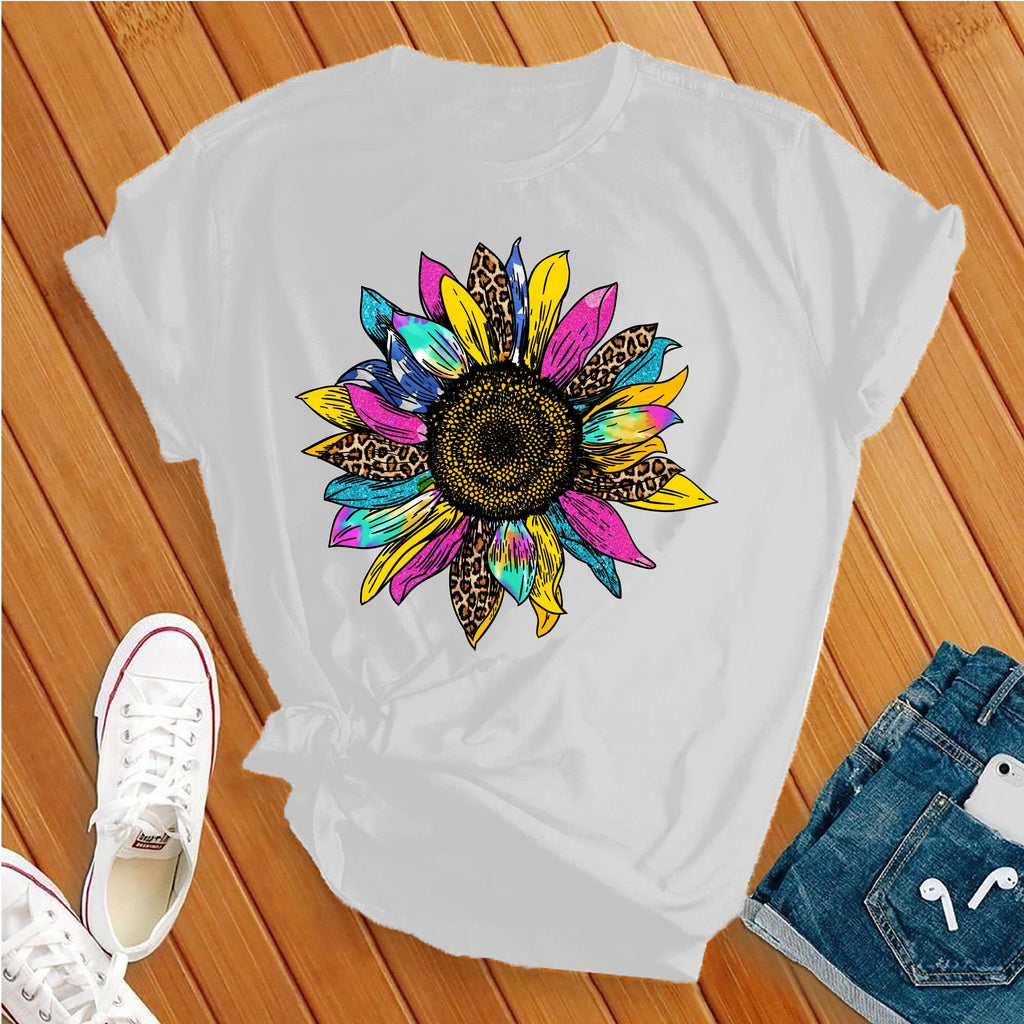 Colorful Sunflower Cute T-Shirt T-Shirt tshirts.com White S 
