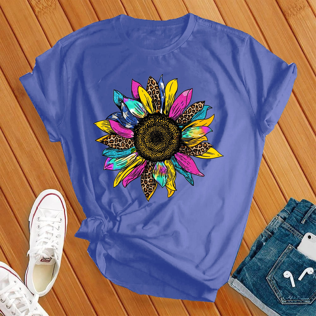 Colorful Sunflower Cute T-Shirt T-Shirt tshirts.com Heather True Royal S 