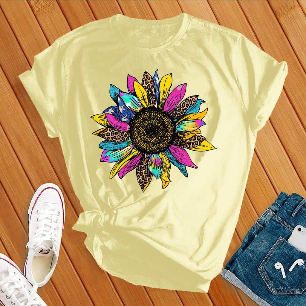 Colorful Sunflower Cute T-Shirt T-Shirt tshirts.com Heather French Vanilla S 