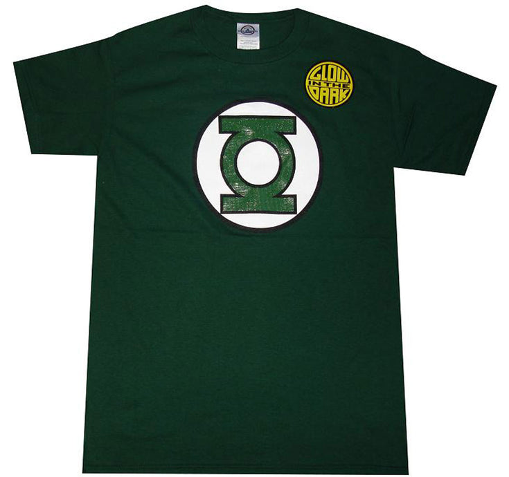 DC Comics T-Shirt Uomo Lanterna Verde - Stile Vintage Distressed