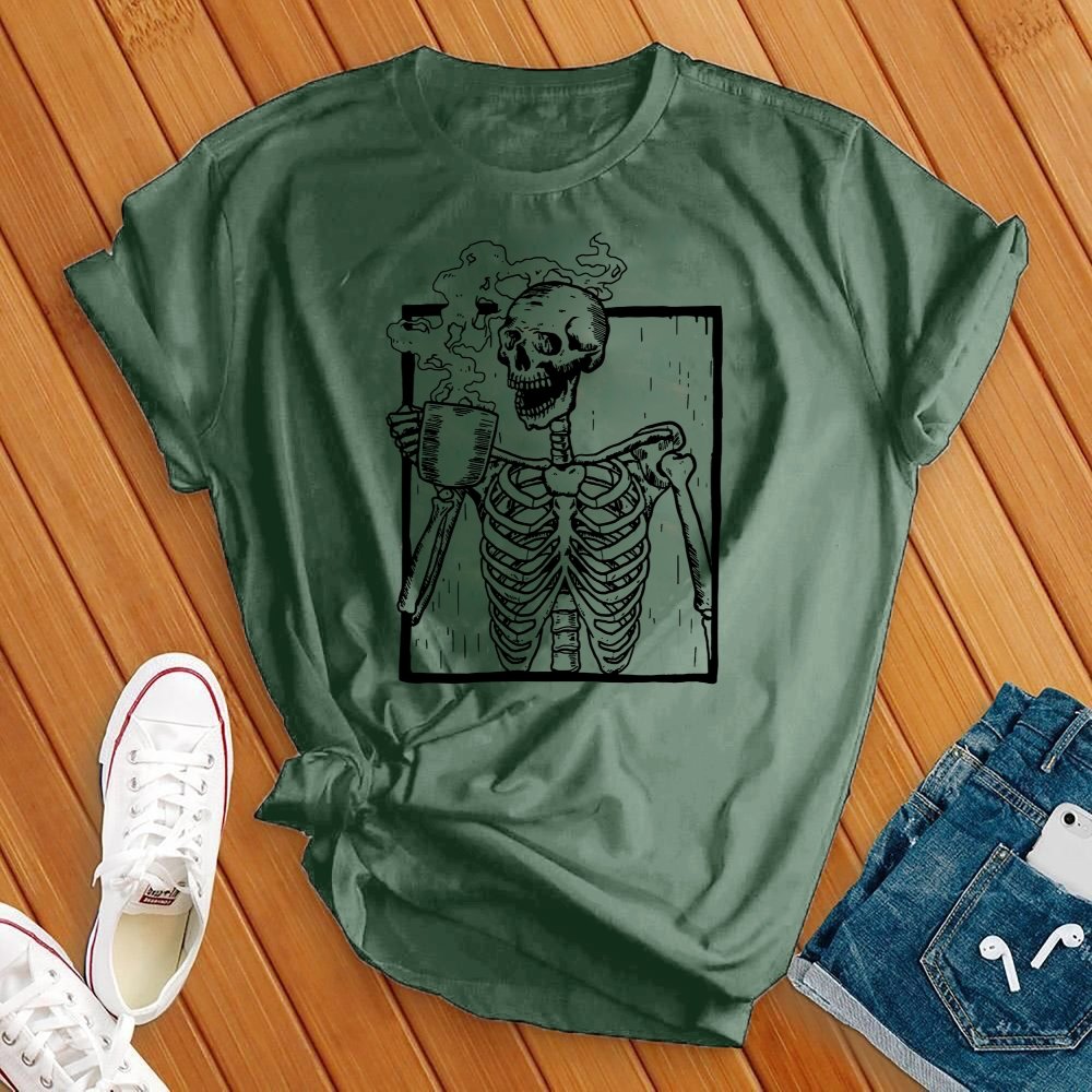 Hot Coffee T-Shirt T-Shirt Tshirts.com Military Green S 