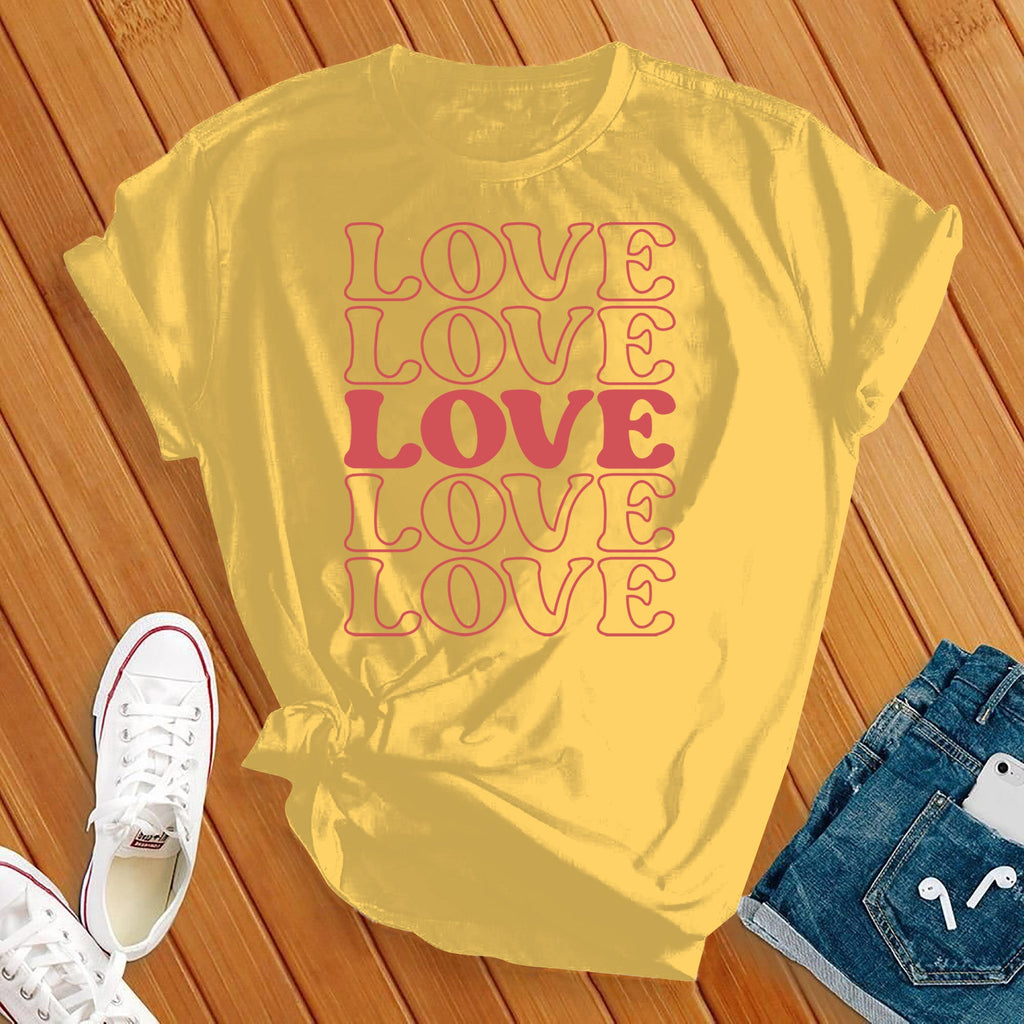 Love 5 T-Shirt T-Shirt Tshirts.com Heather French Vanilla S 