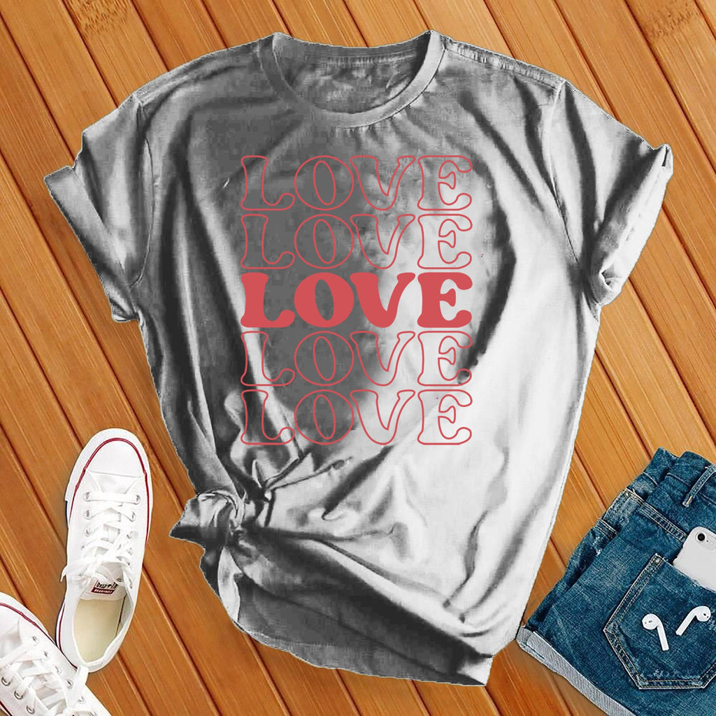 Love 5 T-Shirt T-Shirt Tshirts.com Athletic Heather S 