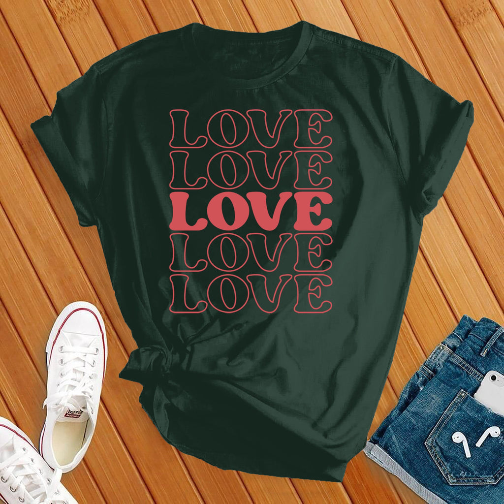Love 5 T-Shirt T-Shirt Tshirts.com Forest S 