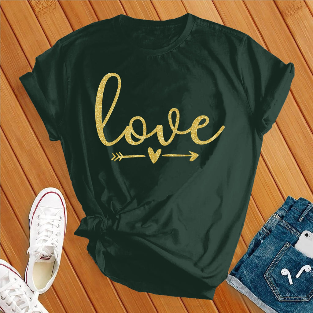 Love Arrow T-Shirt T-Shirt Tshirts.com Forest S 