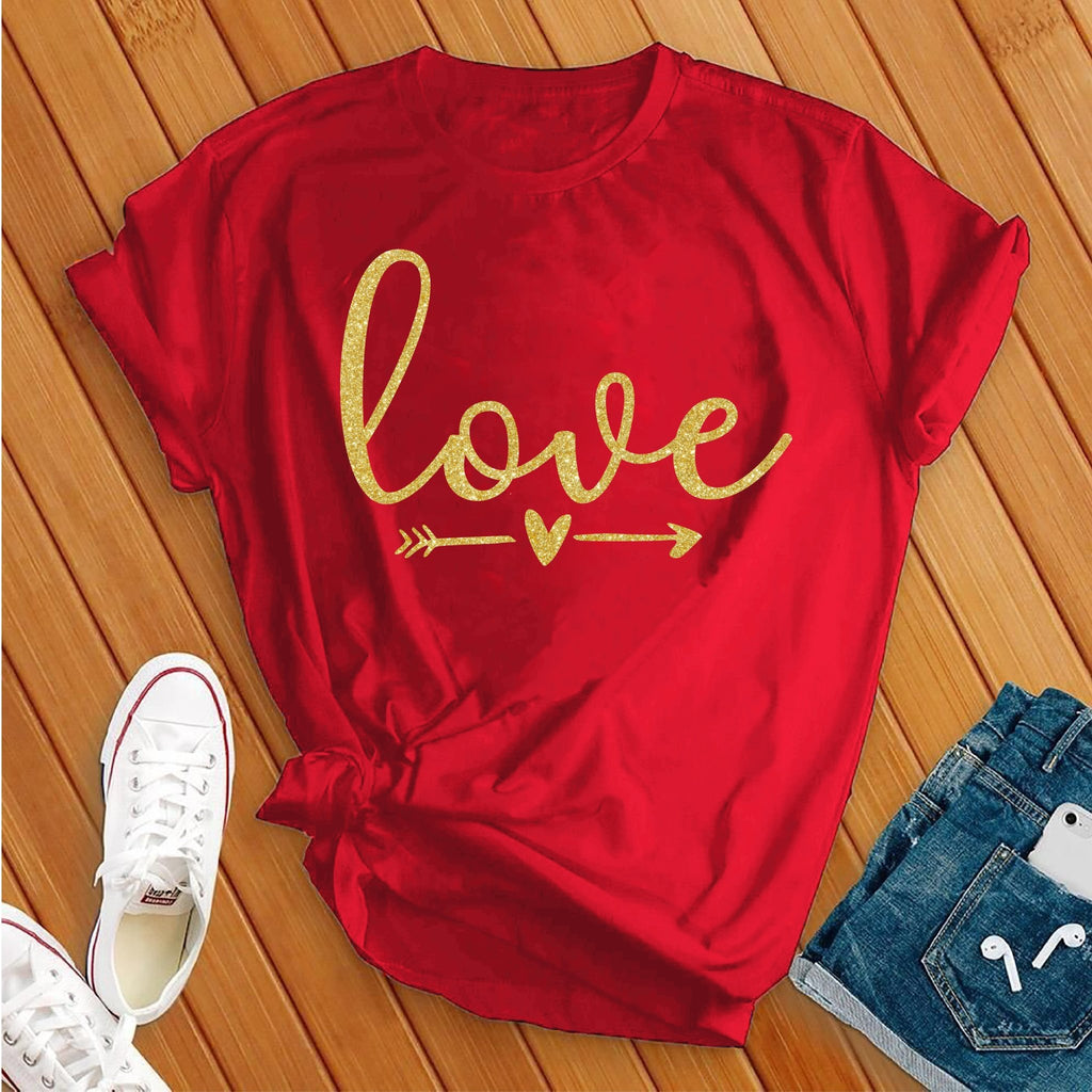 Love Arrow T-Shirt T-Shirt Tshirts.com Red S 