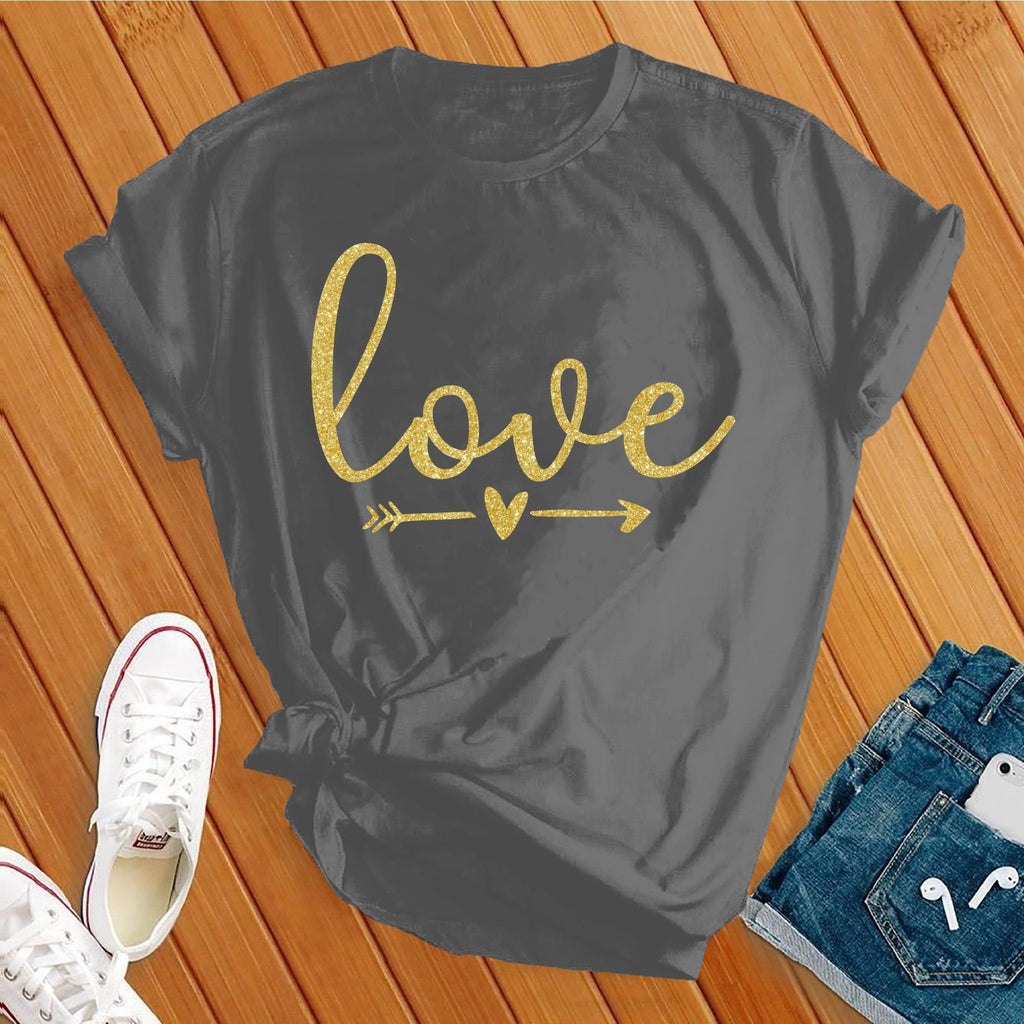 Love Arrow T-Shirt T-Shirt Tshirts.com Asphalt S 