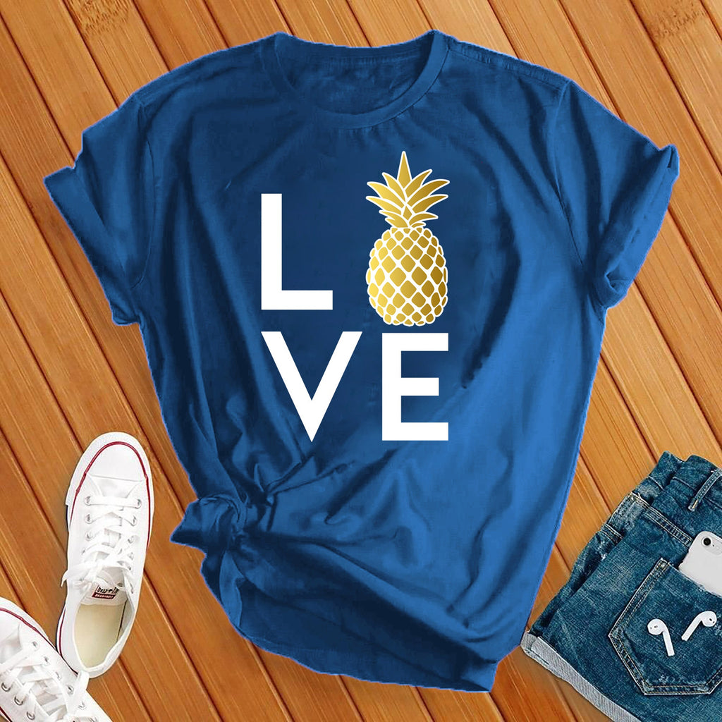 Love Pineapple T-Shirt T-Shirt tshirts.com True Royal S 