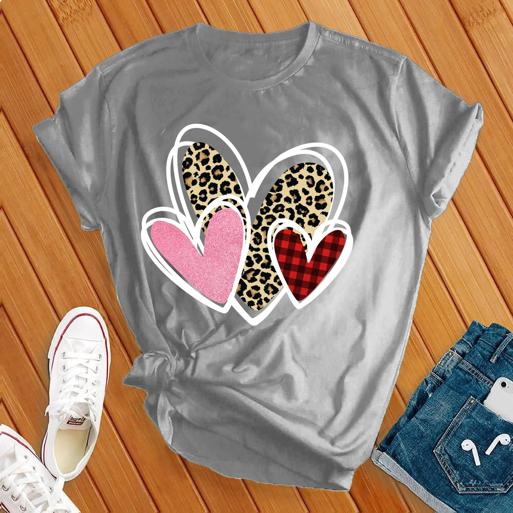 Lovely Valentines Hearts T-Shirt T-Shirt tshirts.com Athletic Heather S 