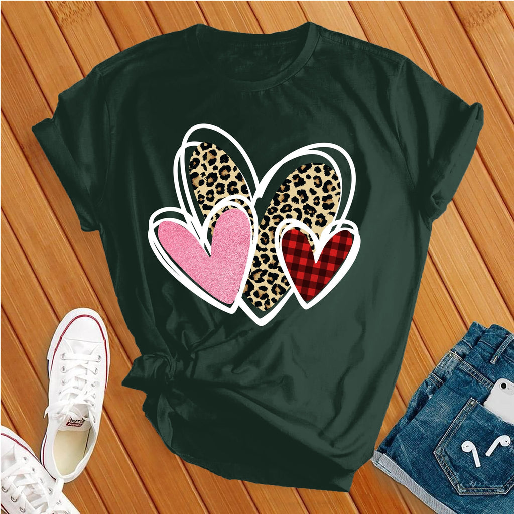 Lovely Valentines Hearts T-Shirt T-Shirt tshirts.com Forest S 