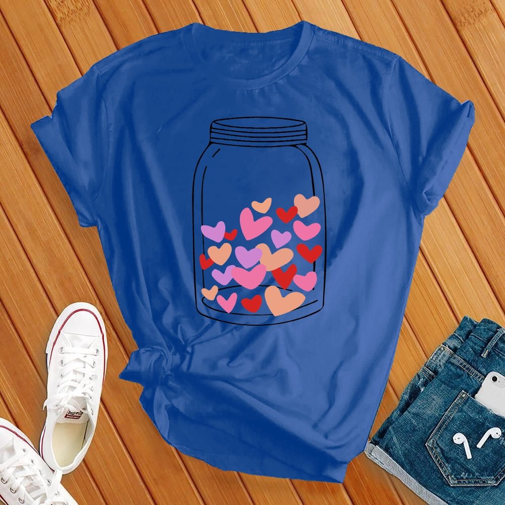 Mason Jar Heart T-Shirt T-Shirt tshirts.com True Royal S 