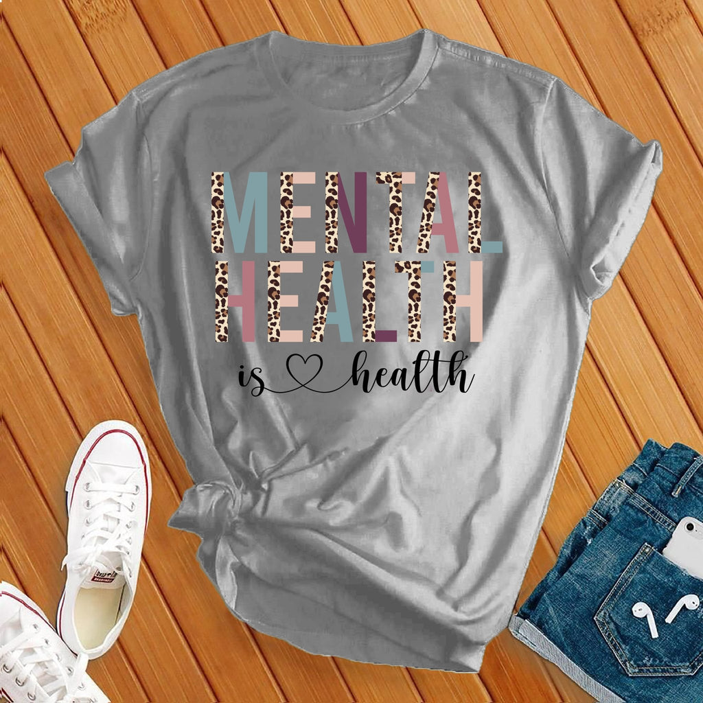 Mental Health Matters Leopard T-Shirt T-Shirt Tshirts.com Athletic Heather S 