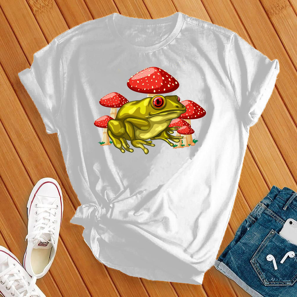Mushroom Frog T-Shirt T-Shirt Tshirts.com White S 
