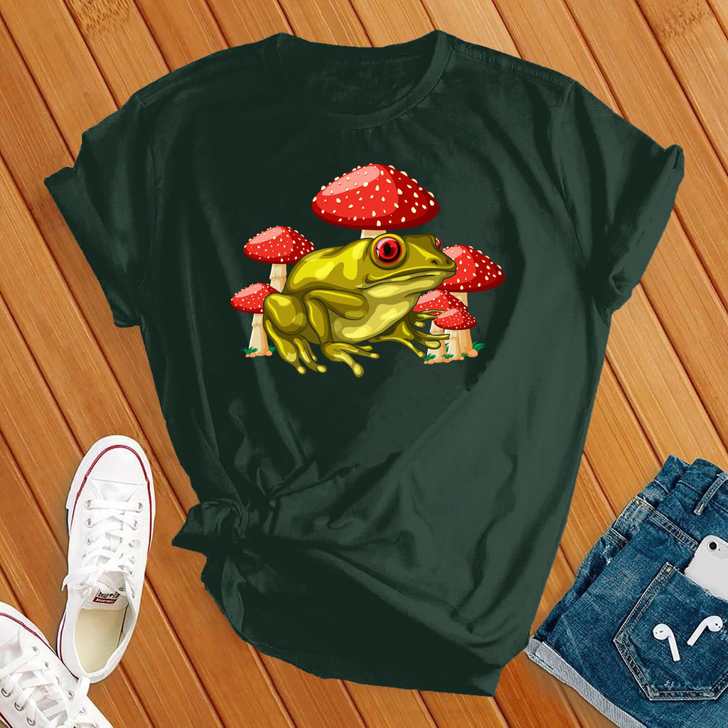 Mushroom Frog T-Shirt T-Shirt Tshirts.com Forest S 