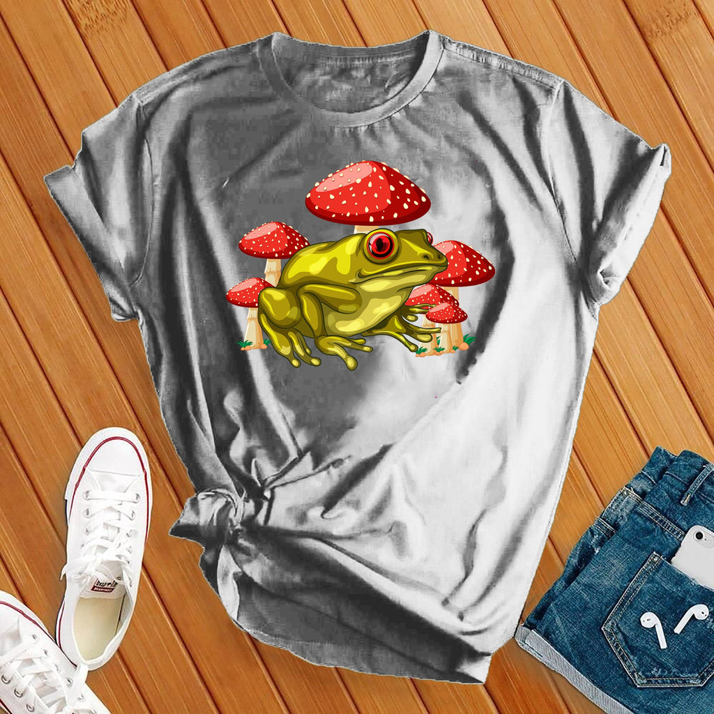 Mushroom Frog T-Shirt T-Shirt Tshirts.com Athletic Heather S 