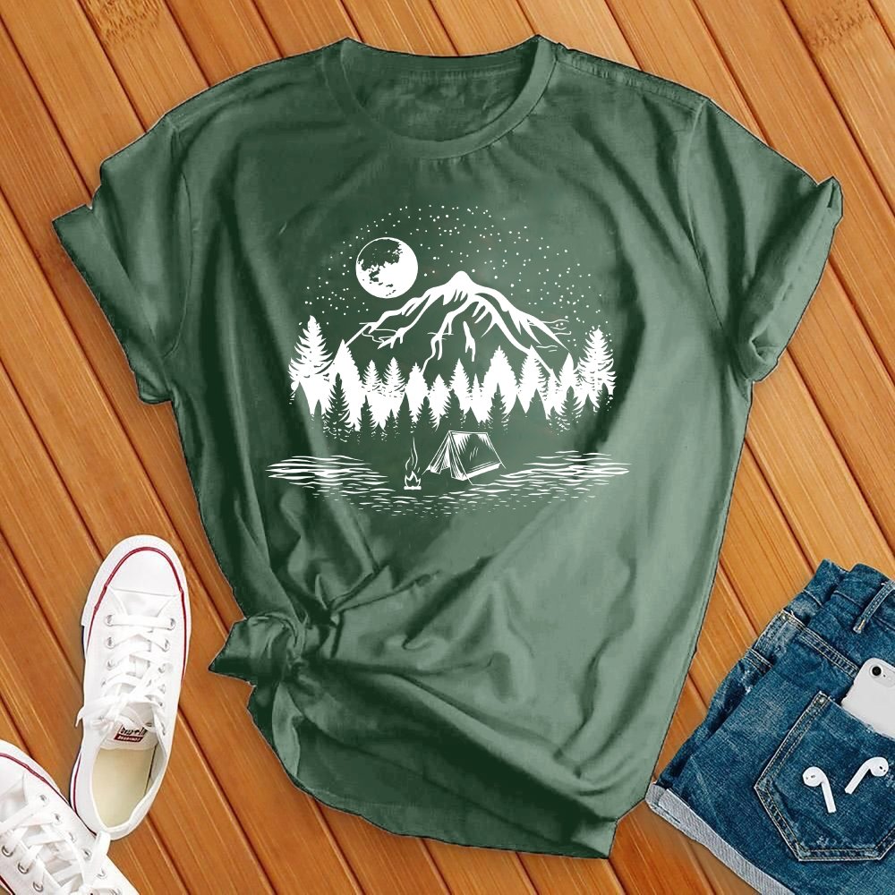 One With Nature T-Shirt T-Shirt tshirts.com Military Green S 
