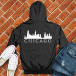 Chicago on my back Alternate Hoodie Image