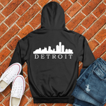 Detroit on my back Alternate Hoodie Image