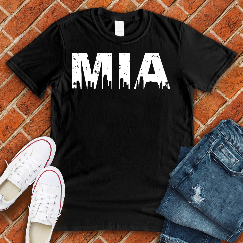 MIA City Line T-Shirt T-Shirt tshirts.com Black L 