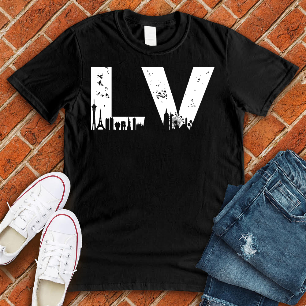 LV City Line Alternate T-Shirt T-Shirt tshirts.com Black L 