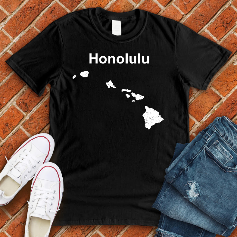 Honolulu Islands T-Shirt T-Shirt tshirts.com Black L 