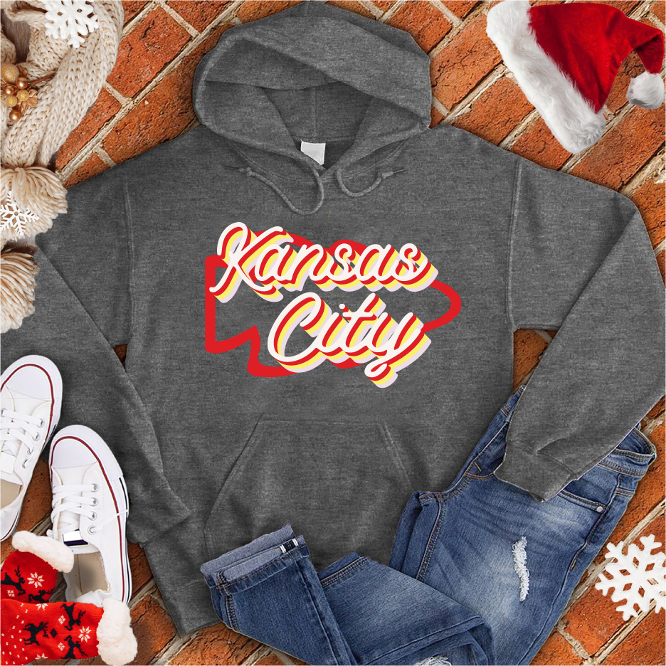 Vintage Kansas City Arrowhead Hoodie Hoodie Tshirts.com Charcoal Heather S 