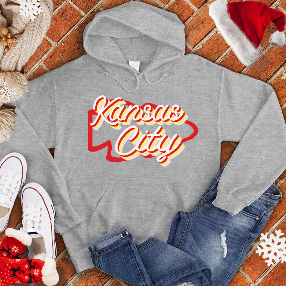 Vintage Kansas City Arrowhead Hoodie Hoodie Tshirts.com Grey Heather S 