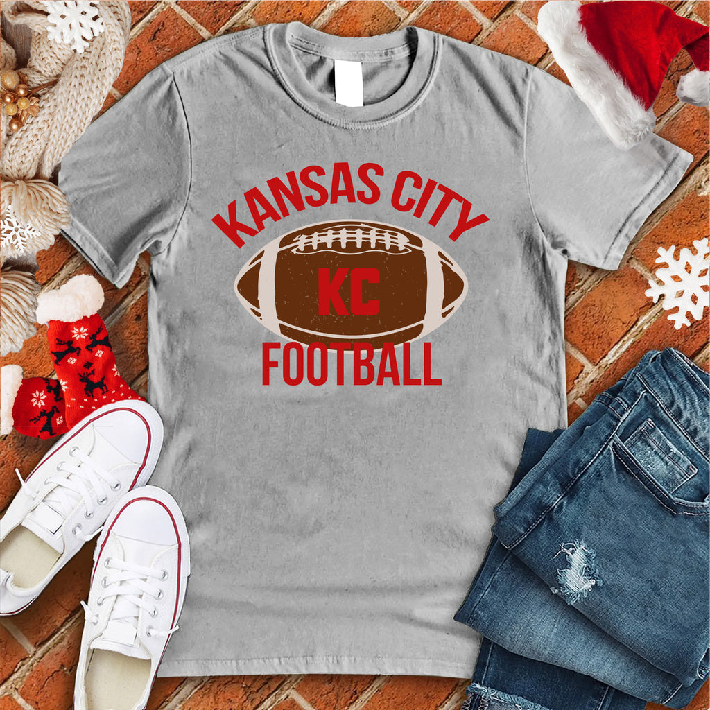 Kansas City Football T-Shirt T-Shirt Tshirts.com Athletic Heather S 