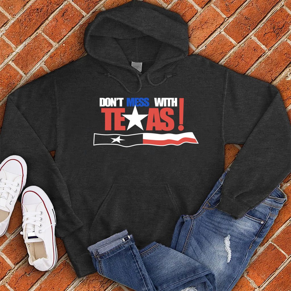 Don't Mess With Texas Flag Hoodie Hoodie tshirts.com Black S 