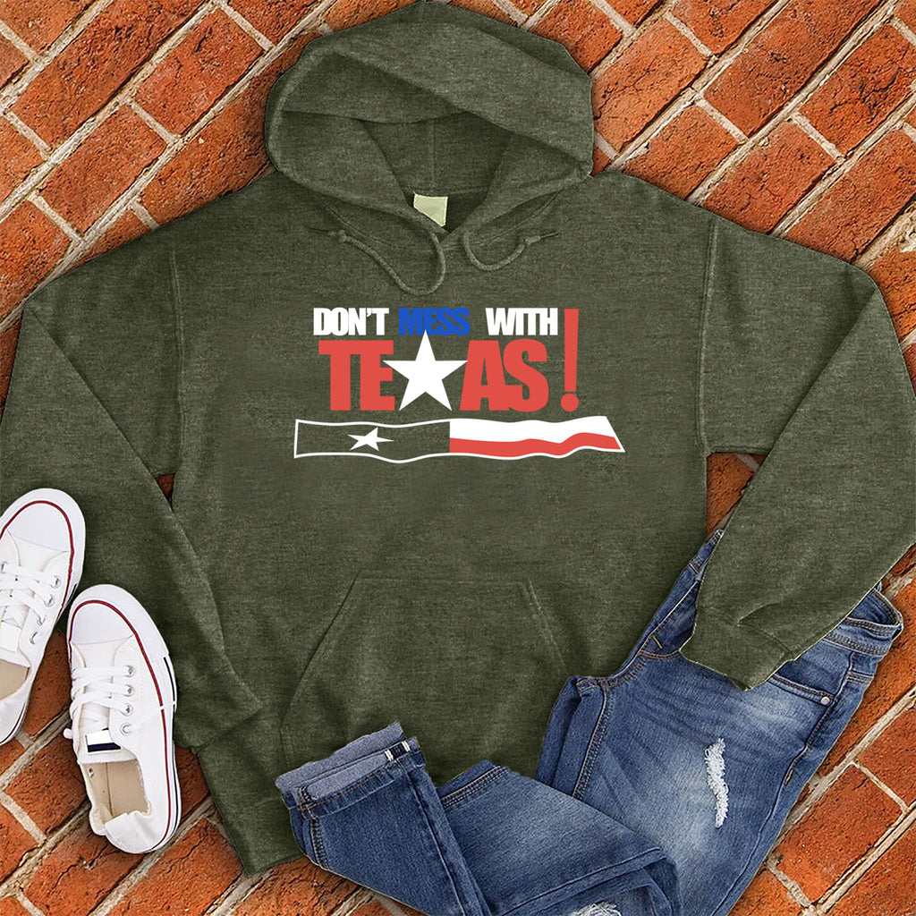 Don't Mess With Texas Flag Hoodie Hoodie tshirts.com Army S 