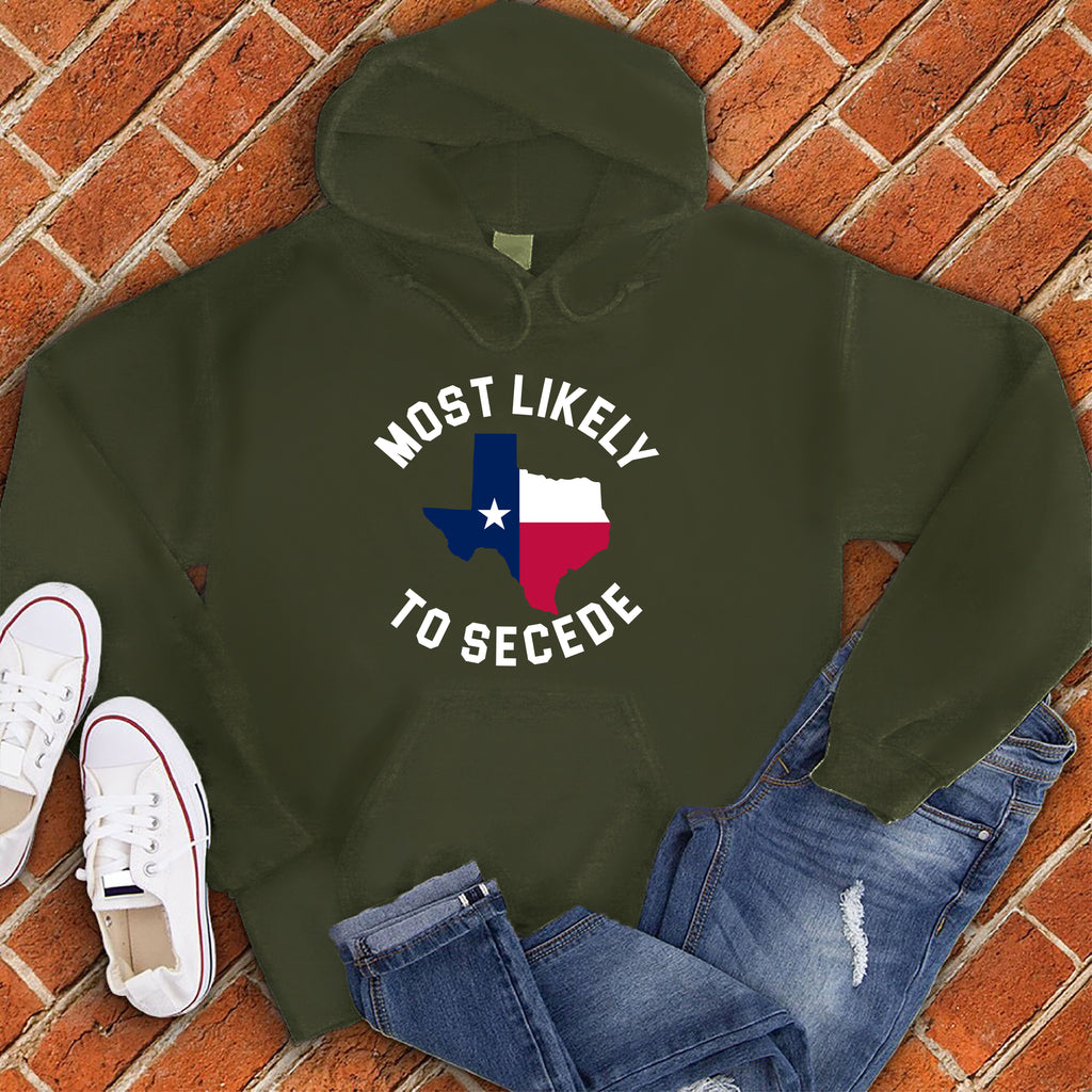 Most Likely To Secede Hoodie Hoodie tshirts.com Army S 