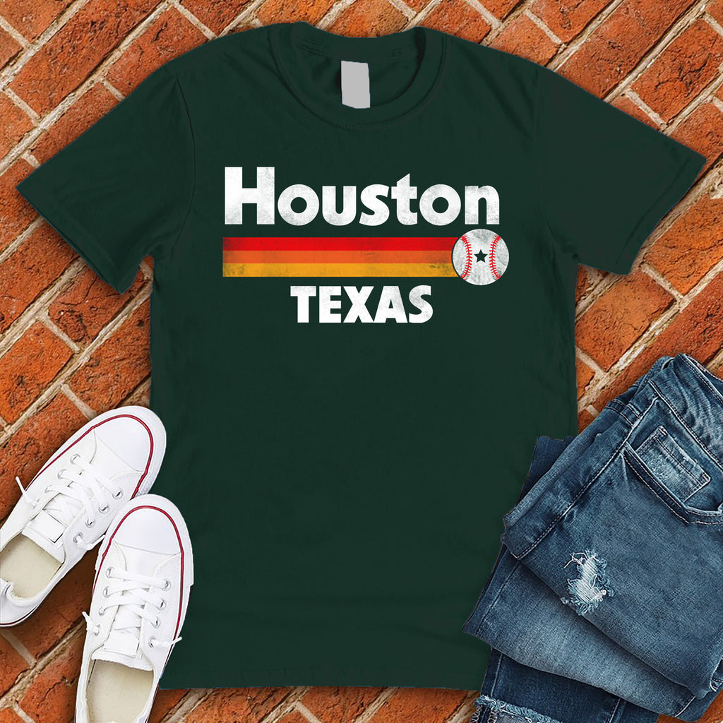 Houston Baseball Star T-Shirt T-Shirt tshirts.com Forest S 