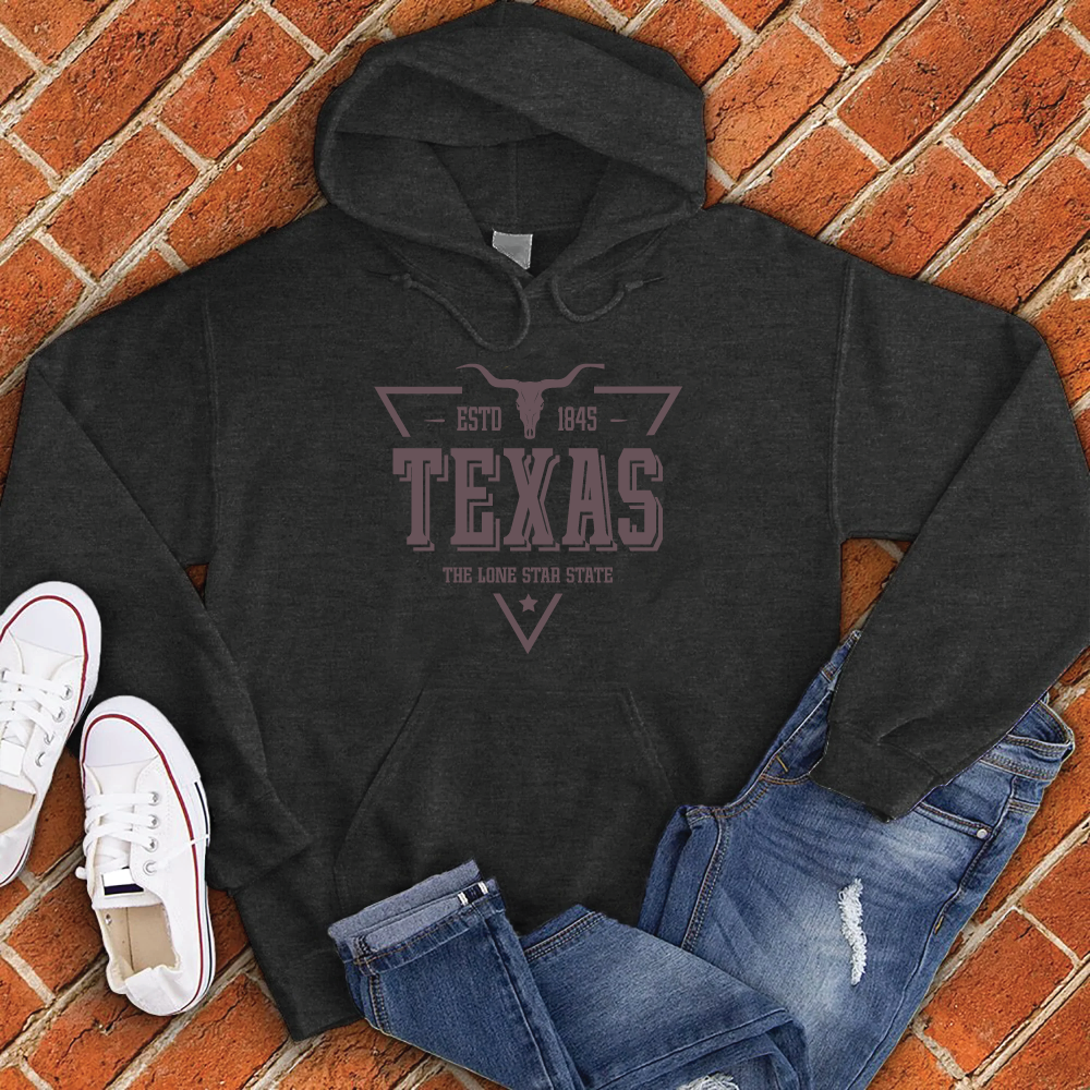 Texas Vintage Lone Star Hoodie Hoodie tshirts.com Black S 