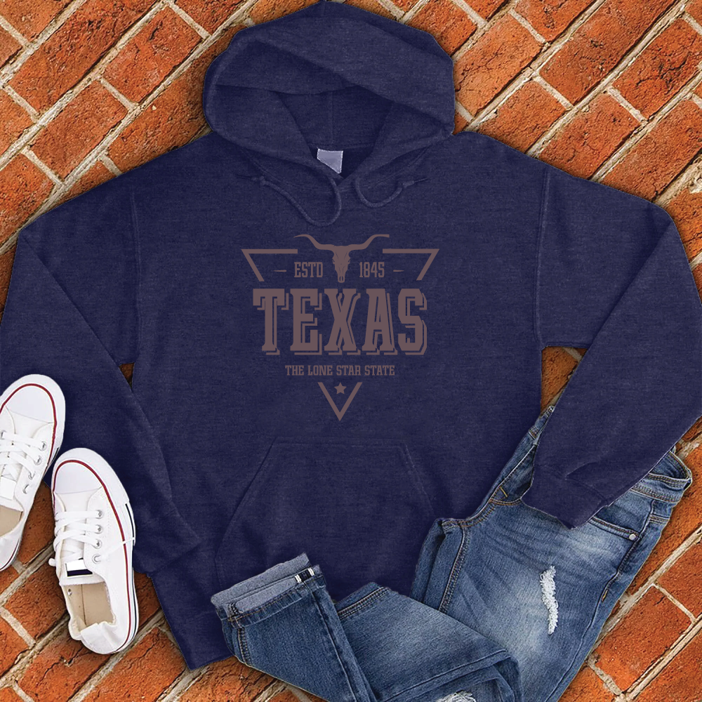 Texas Vintage Lone Star Hoodie Hoodie tshirts.com Classic Navy S 