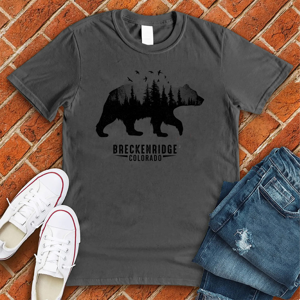 Breckenridge Bear T-Shirt T-Shirt Tshirts.com Asphalt S 