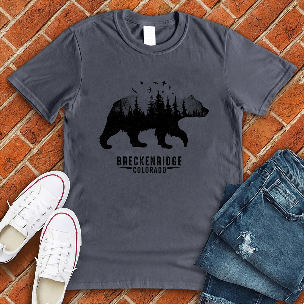 Breckenridge Bear T-Shirt T-Shirt Tshirts.com Heather Navy S 