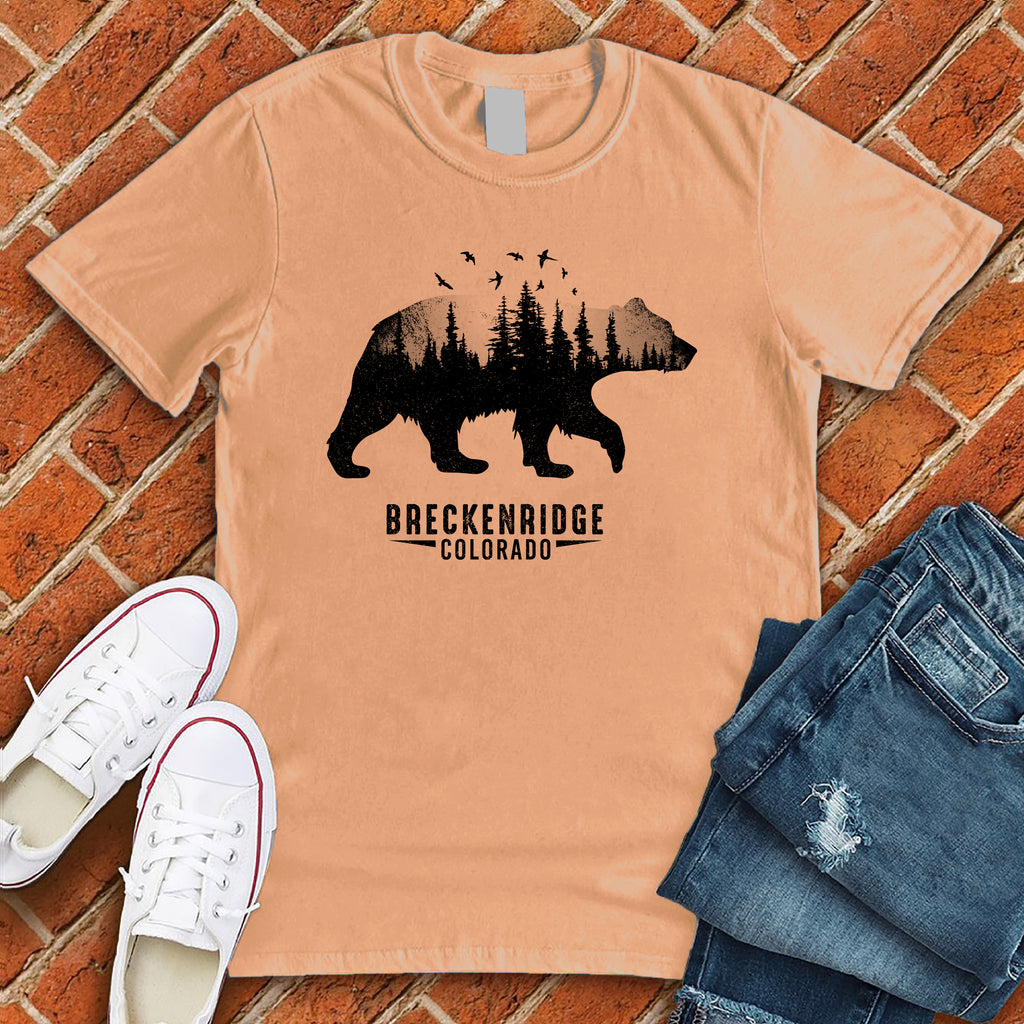 Breckenridge Bear T-Shirt T-Shirt Tshirts.com Heather Prism Peach S 