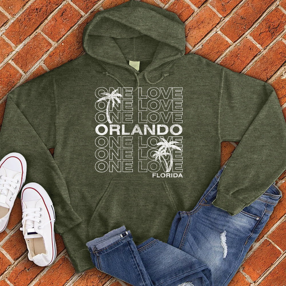 One Love Orlando Hoodie Hoodie tshirts.com Army S 