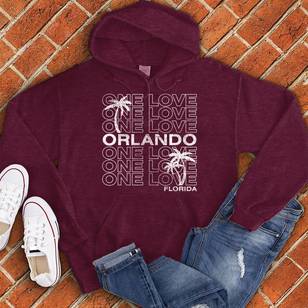 One Love Orlando Hoodie Hoodie tshirts.com Maroon S 