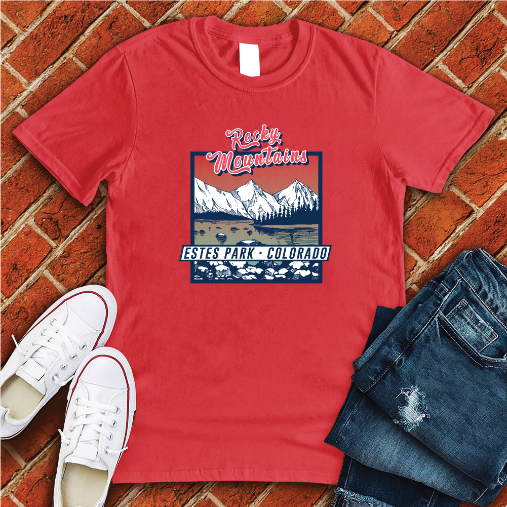 Rocky Mountains Estes Park T-Shirt T-Shirt tshirts.com Red S 