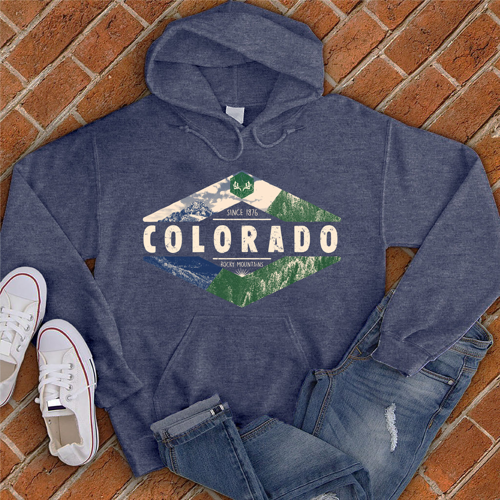 Colorado Diamond Hoodie Hoodie Tshirts.com Classic Navy Heather S 