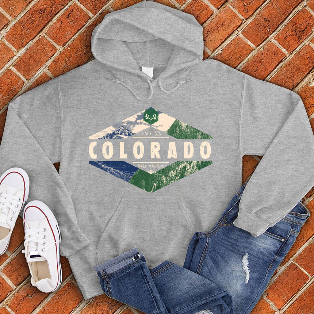Colorado Diamond Hoodie Hoodie Tshirts.com Grey Heather S 