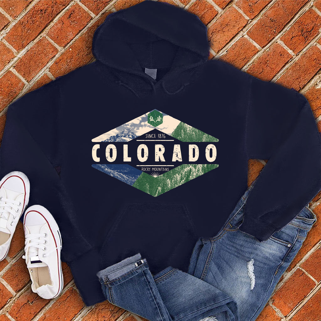 Colorado Diamond Hoodie Hoodie Tshirts.com Classic Navy S 
