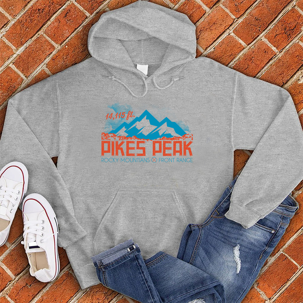 Pikes Peak Mountains Hoodie Hoodie tshirts.com Grey Heather S 