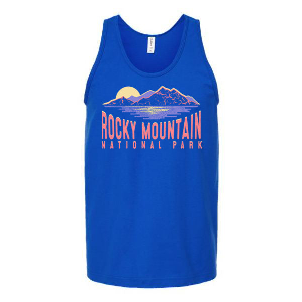 Coral Rocky Mountains Unisex Tank Top Tank Top tshirts.com Royal S 