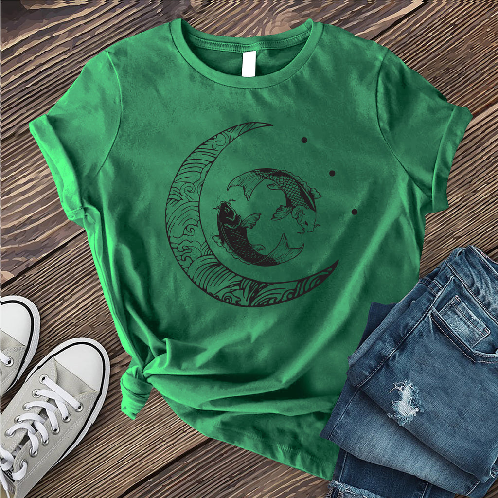 Moon and Pisces T-Shirt T-Shirt tshirts.com Heather Kelly S 