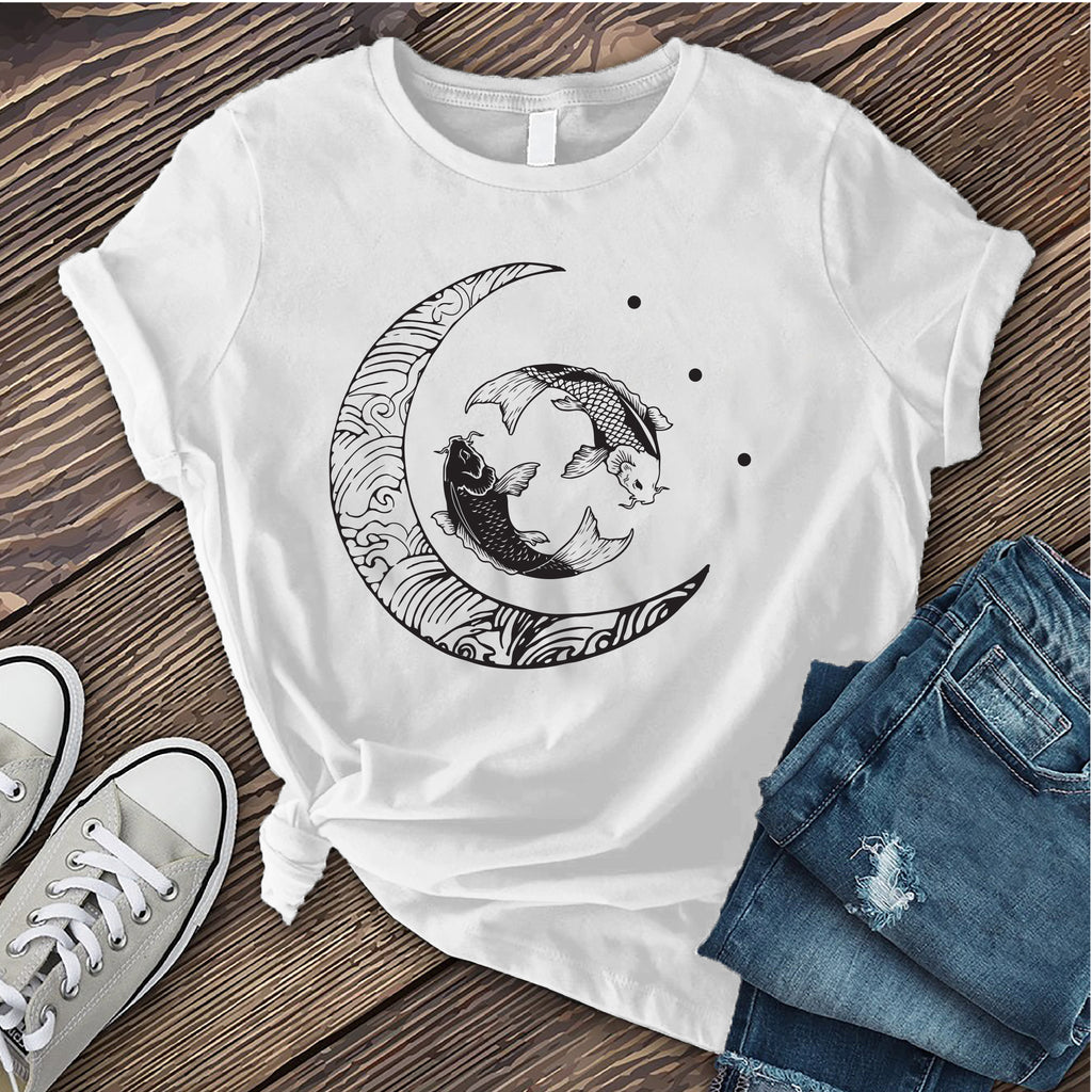 Moon and Pisces T-Shirt T-Shirt tshirts.com White S 