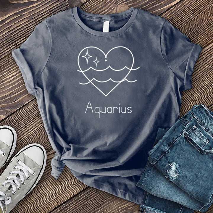 Aquarius Heart T-Shirt Image