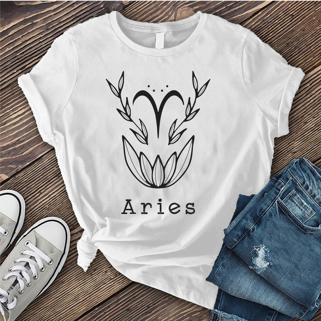 Aries Lotus T-Shirt T-Shirt tshirts.com White S 